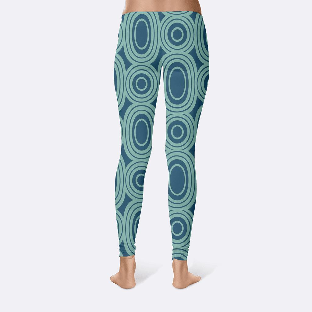 Concentric Loop Grid comfortable yoga leggings