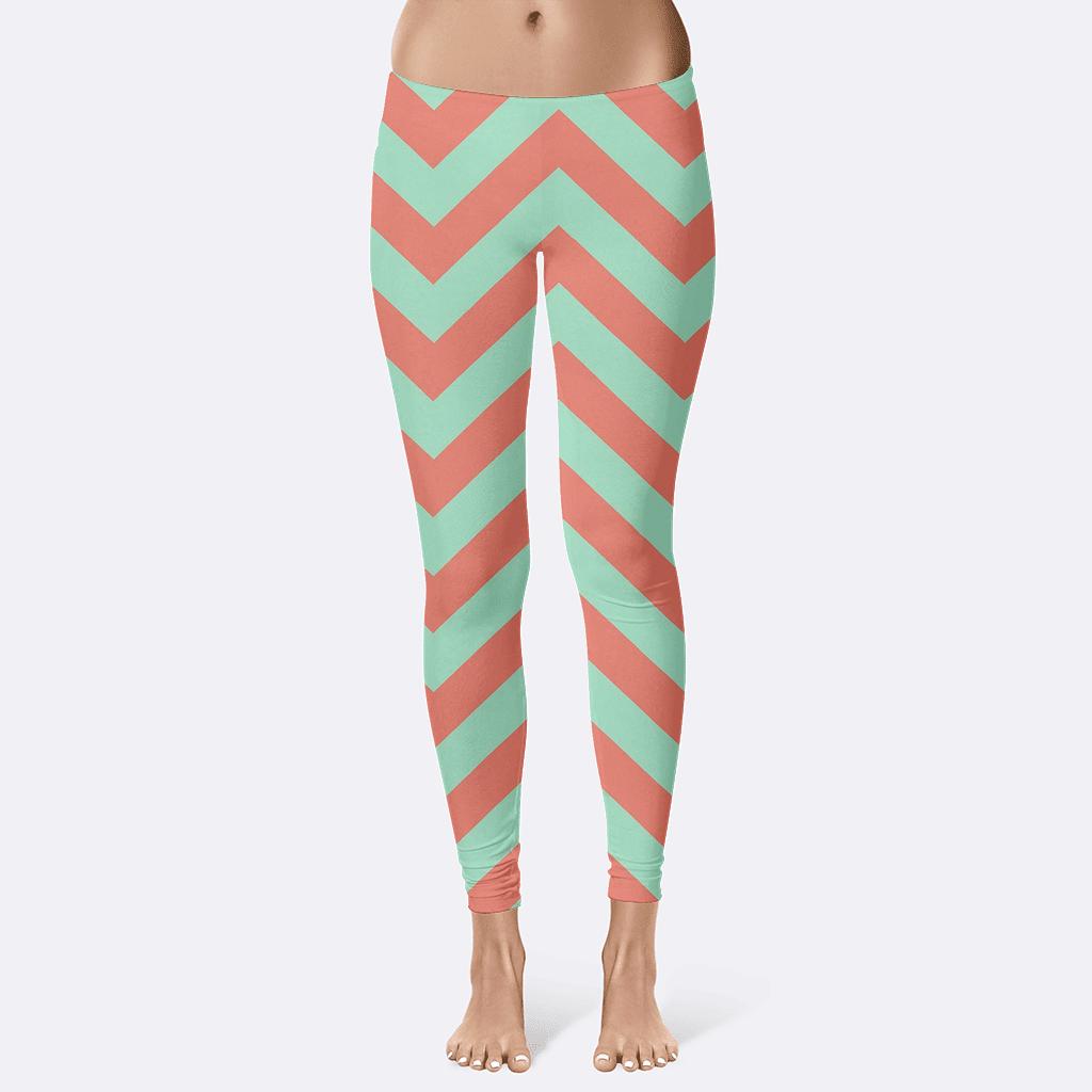 Stacked Chevron Harmony soft cotton leggings