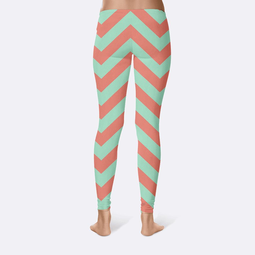Stacked Chevron Harmony soft cotton leggings