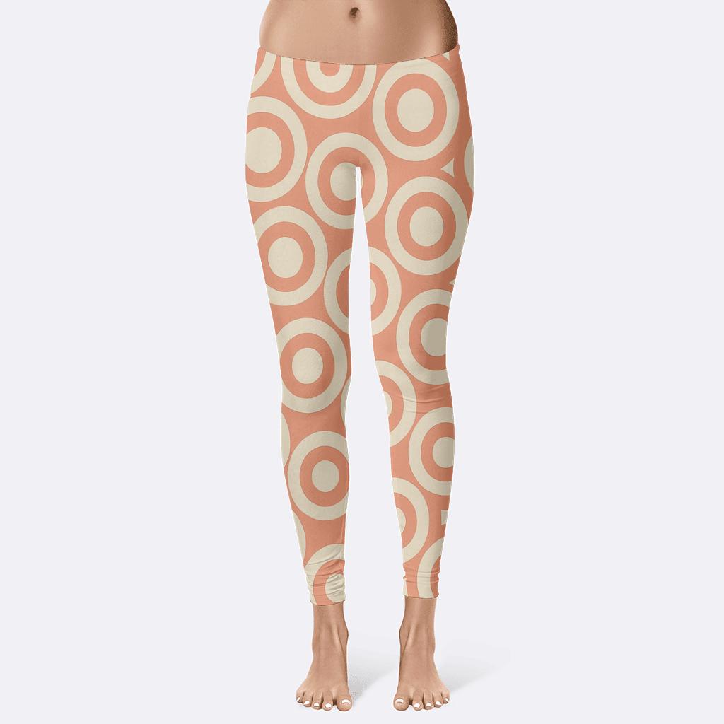 Radial Band Repetition soft cotton leggings