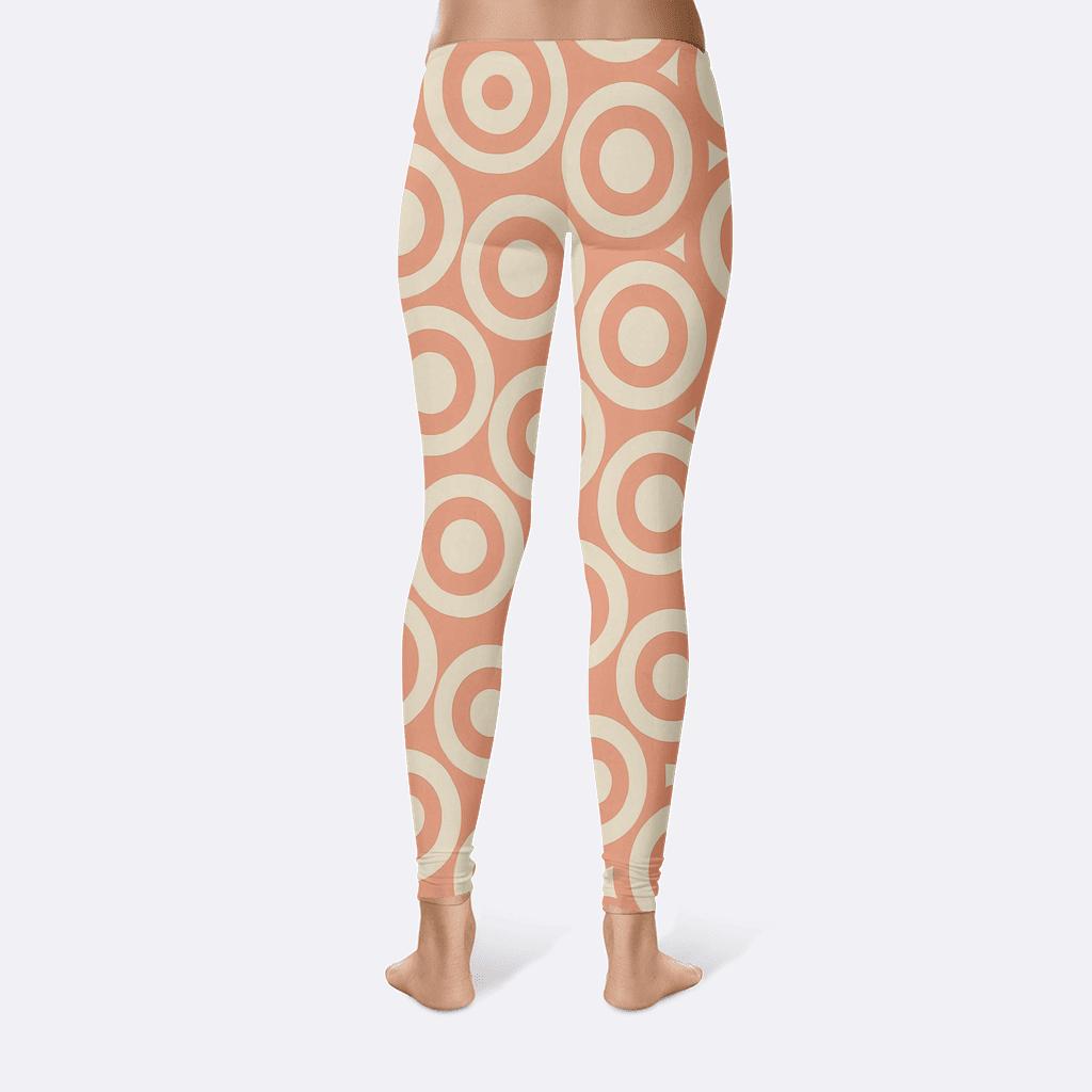 Radial Band Repetition soft cotton leggings