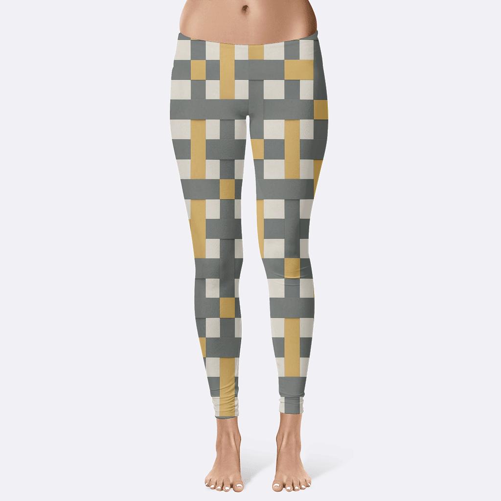 Interlock Stripe Lattice custom leggings