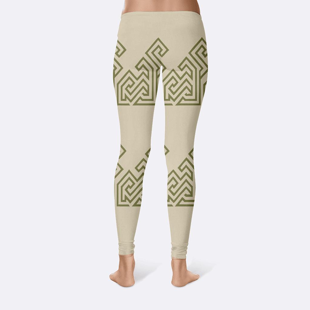 Recursive Edge Frieze high-waist leggings