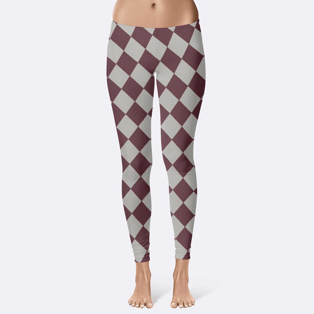 Skewed Grid Rhythm unique fashion leggings