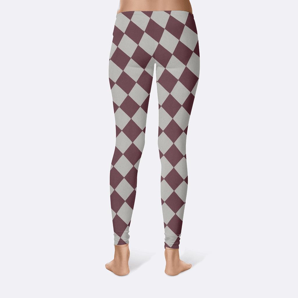 Skewed Grid Rhythm unique fashion leggings