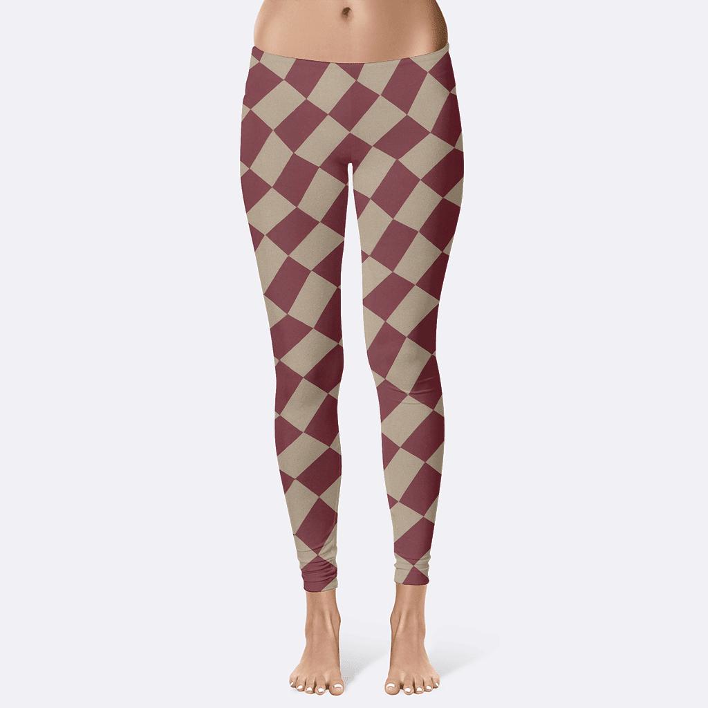 Skewed Rhombus Field custom leggings