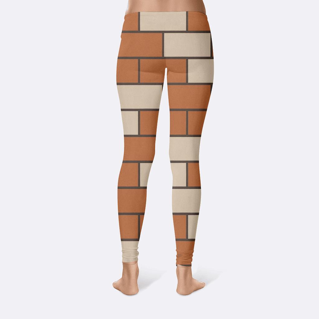 Offset Brick Lattice Rhythm stylish workout leggings