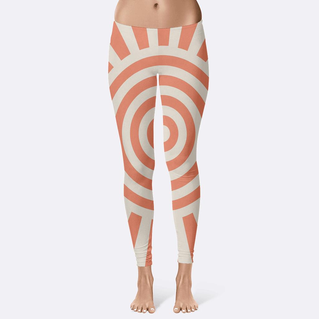 Radial Band Relay Pattern unique fashion leggings