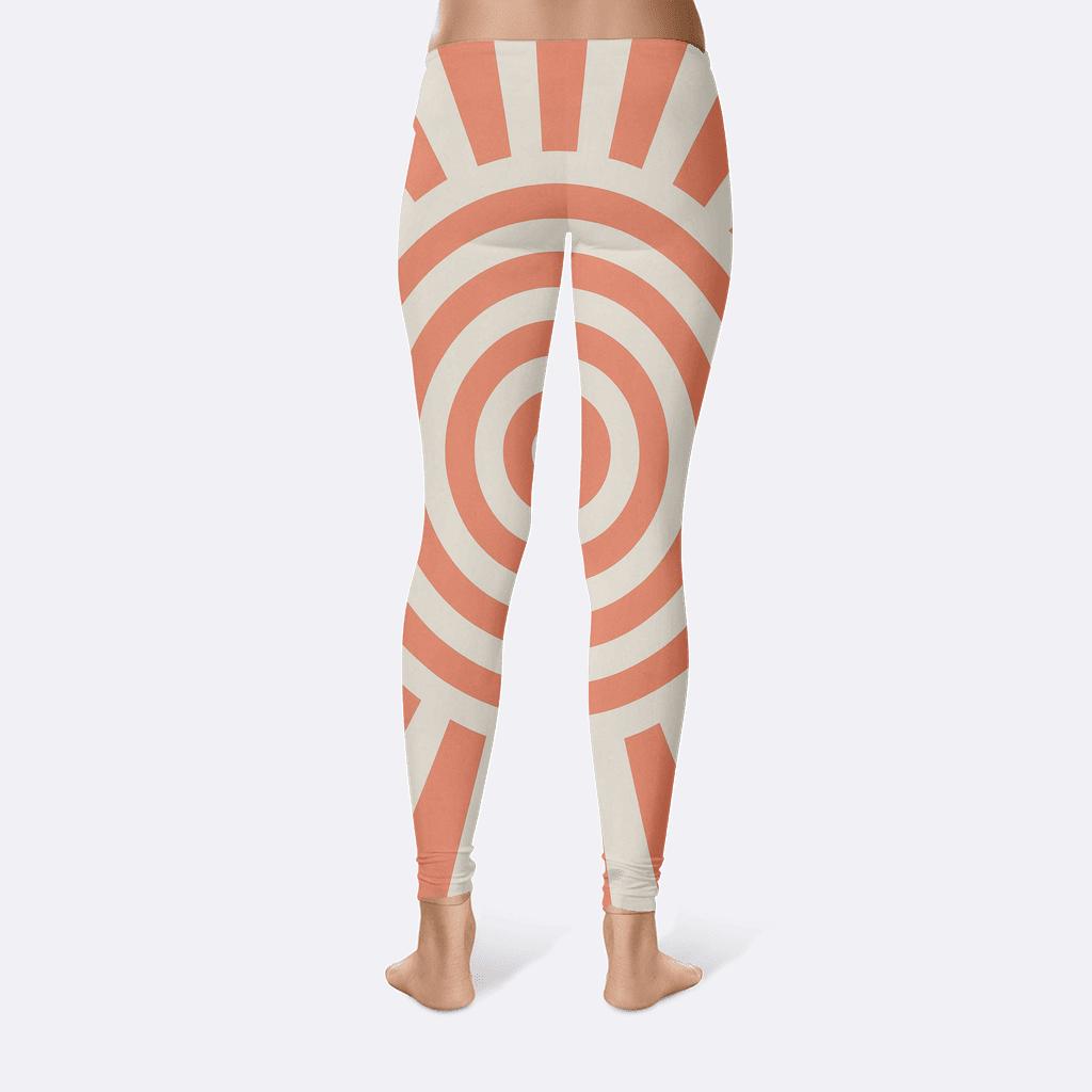 Radial Band Relay Pattern unique fashion leggings