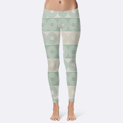 Concentric Loop Register Texture unique fashion leggings