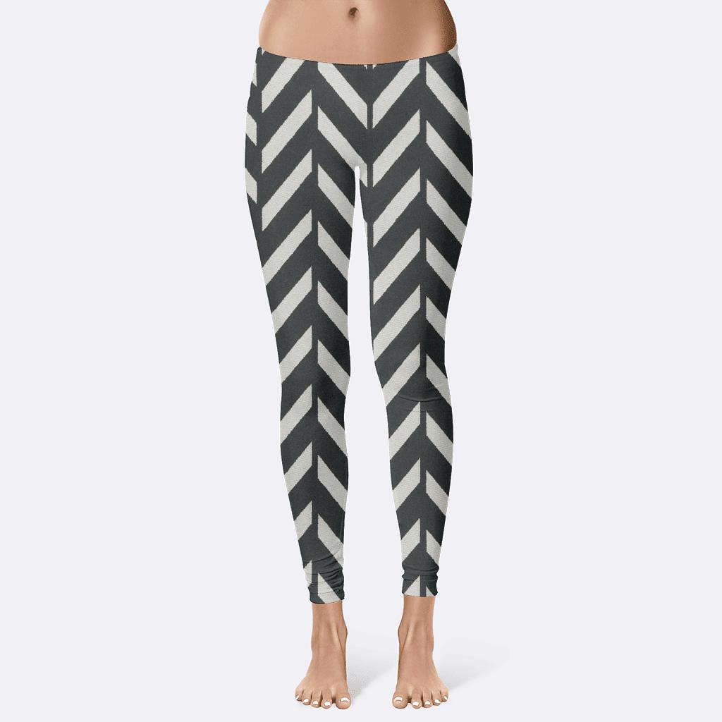 Herringbone Pathway soft cotton leggings
