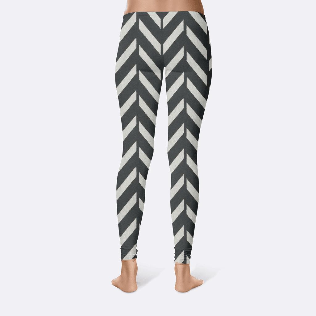 Herringbone Pathway soft cotton leggings