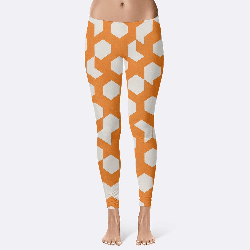Hexagonal Orbit comfortable yoga leggings