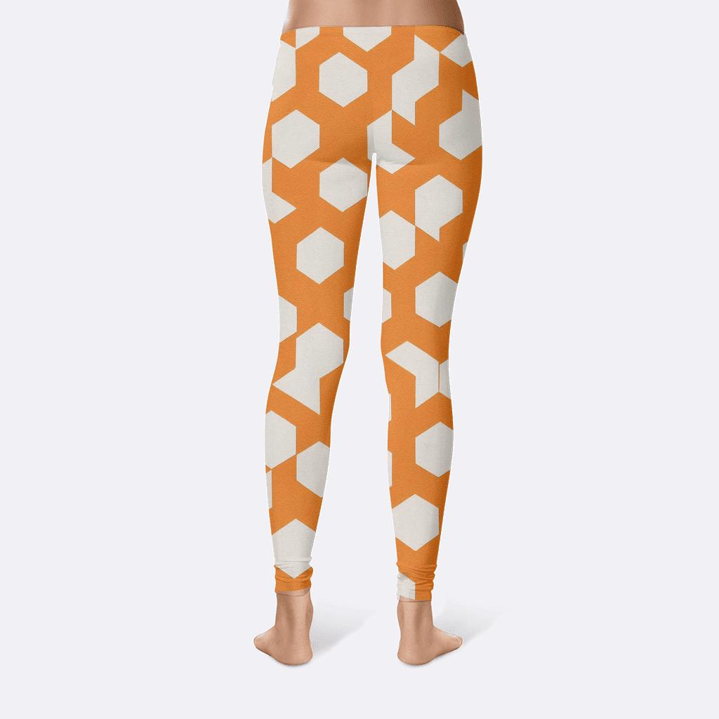 Hexagonal Orbit comfortable yoga leggings
