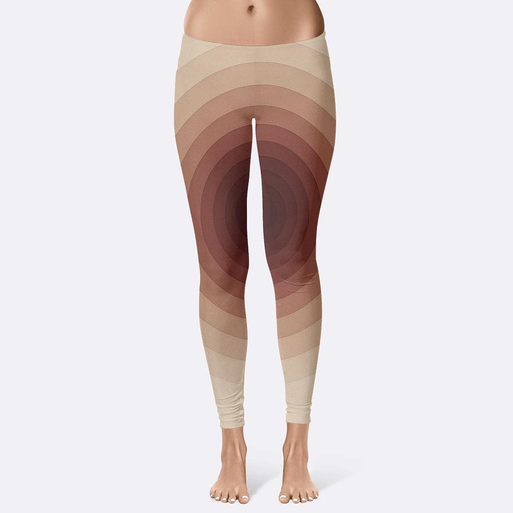 Circular Layer Cascade stylish workout leggings
