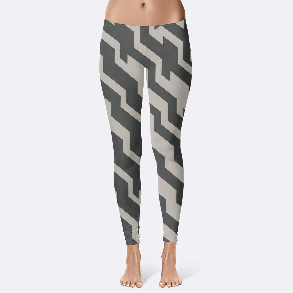 Recursive Edge Cascade Pattern personalized print leggings