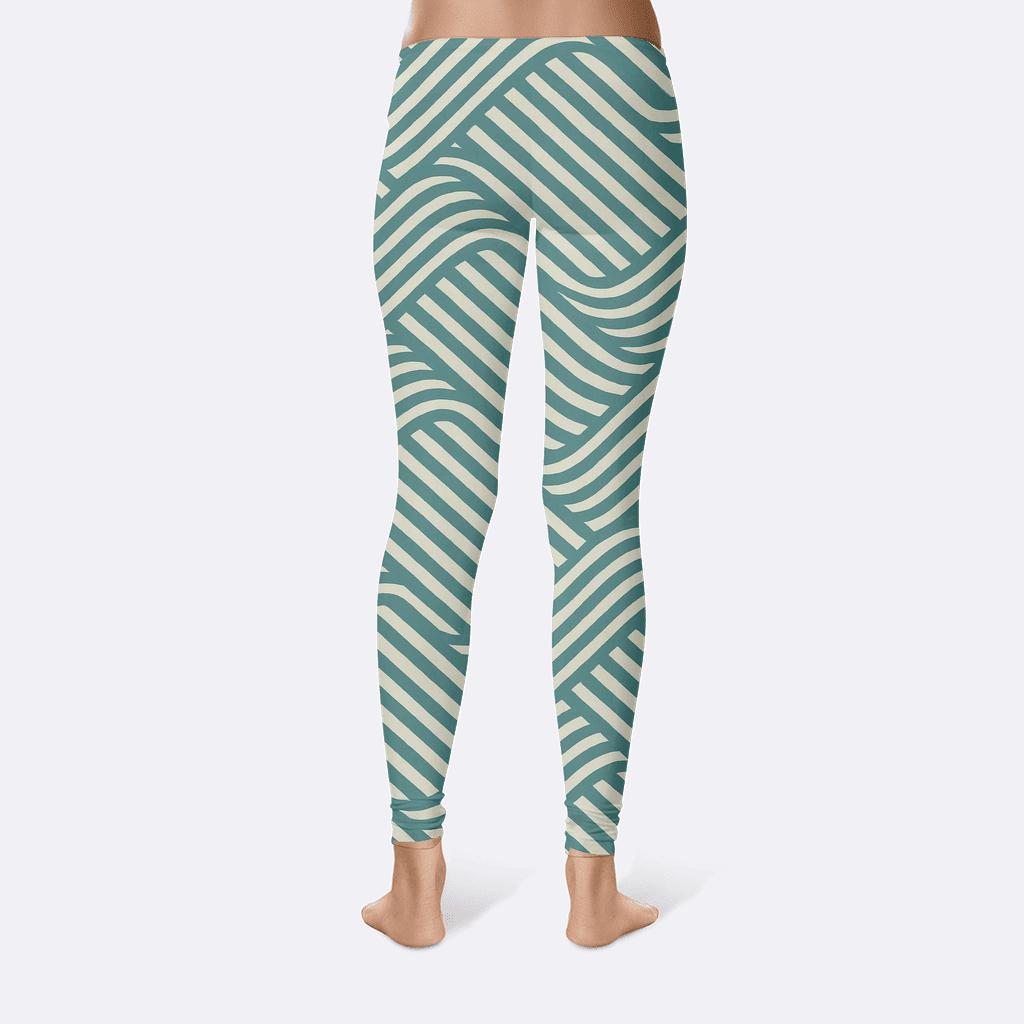 Premium Moire Step Lattice custom leggings