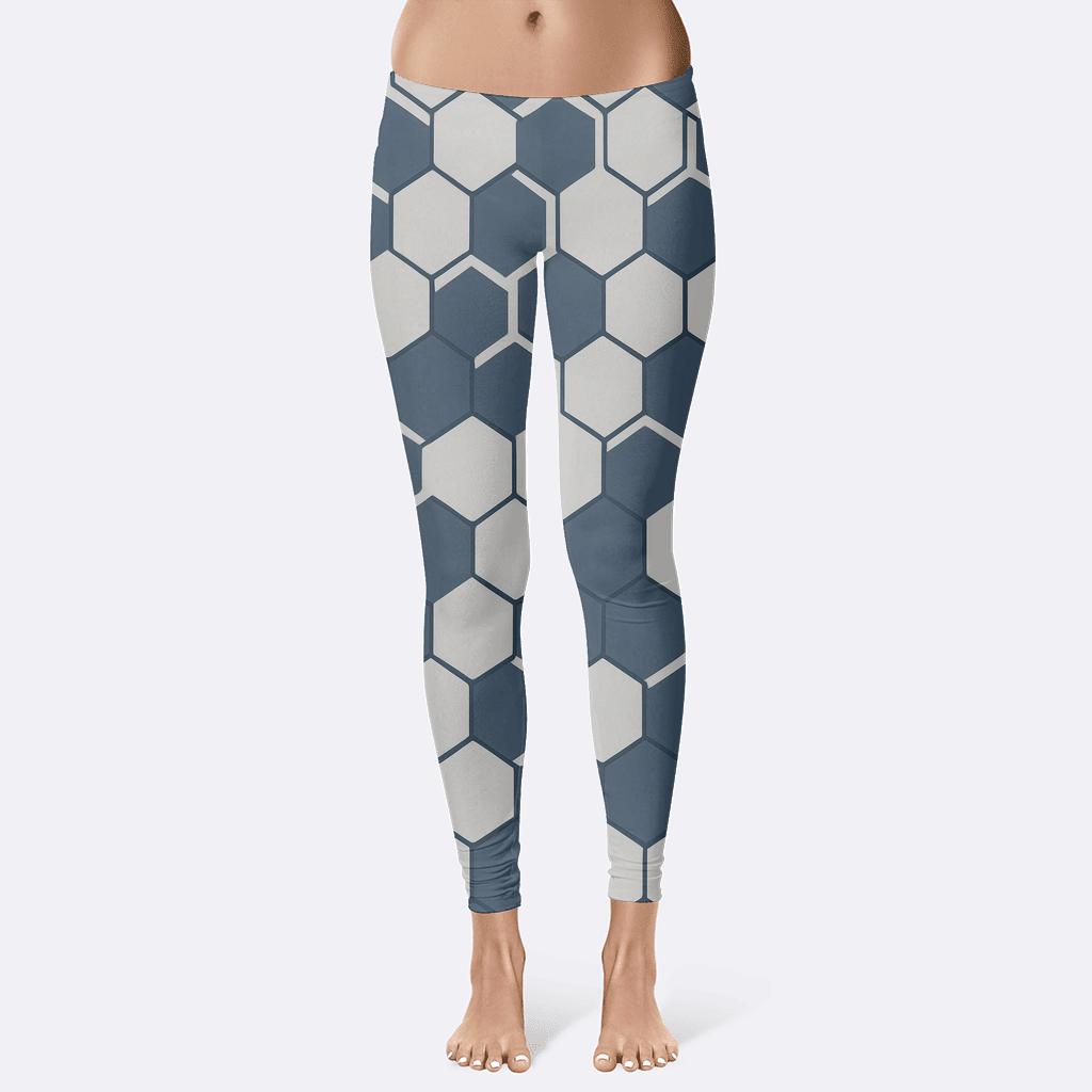 Hex Drift Signature Tiling trendy athletic leggings