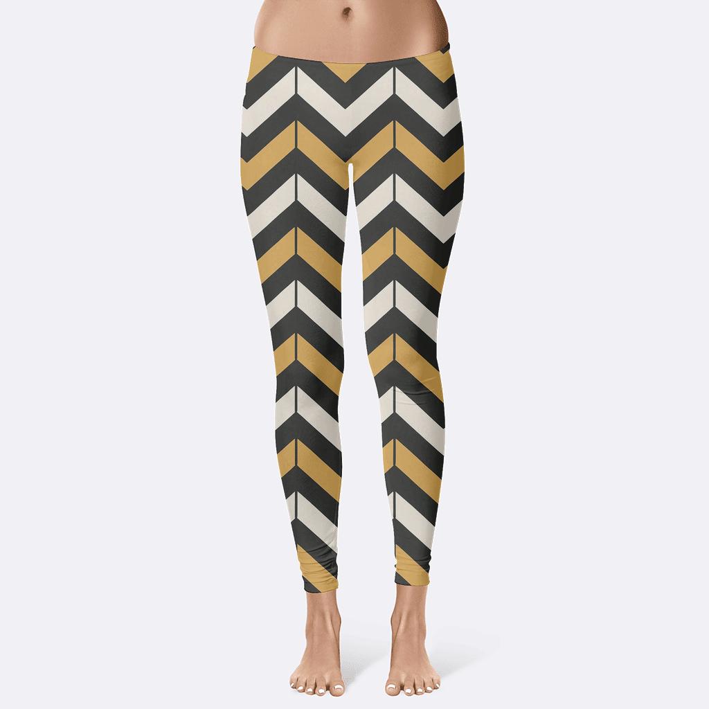 Ribbon Chevron Prime Cascade soft cotton leggings