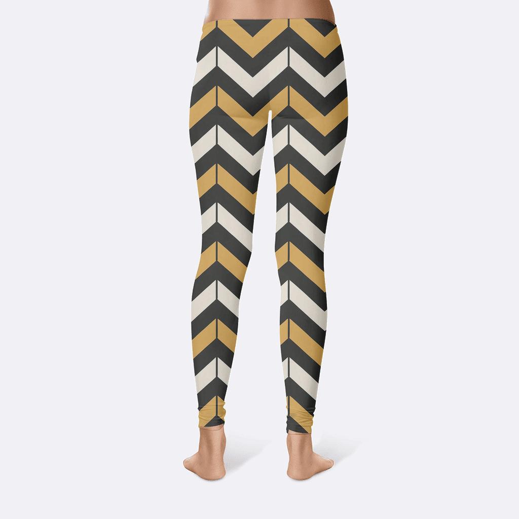 Ribbon Chevron Prime Cascade soft cotton leggings