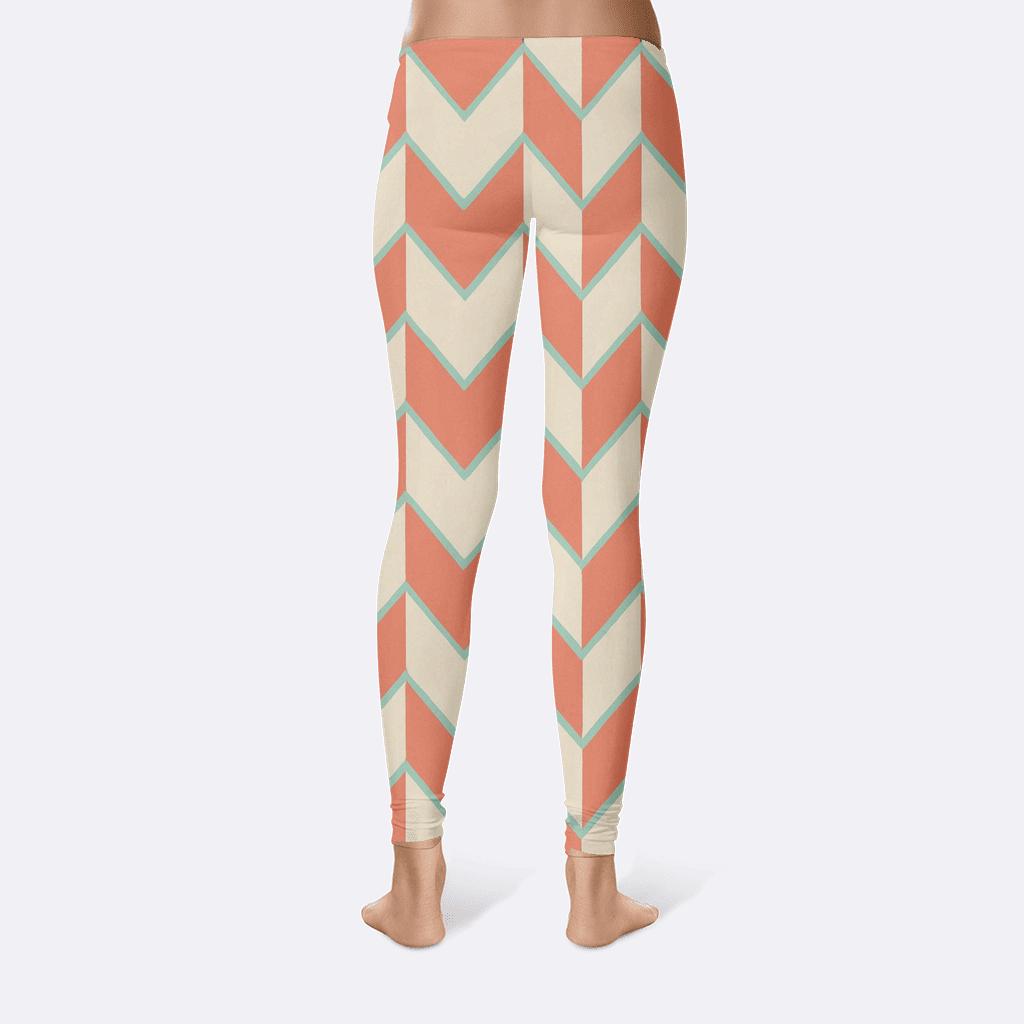 Interlock Chevron Weave personalized print leggings