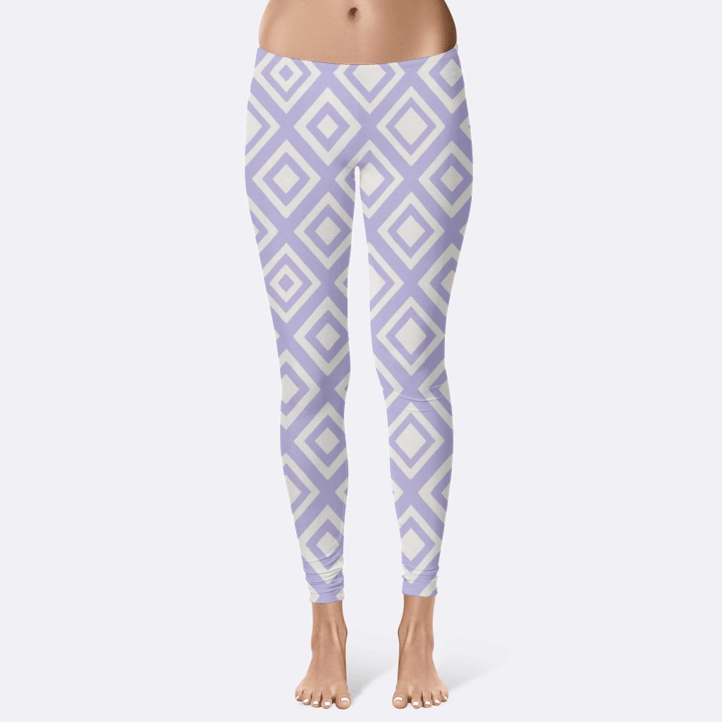 Rhombus Field Texture trendy athletic leggings
