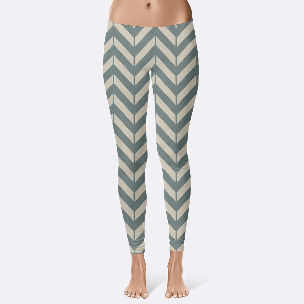 Celestial Herringbone Register designer patterned leggings