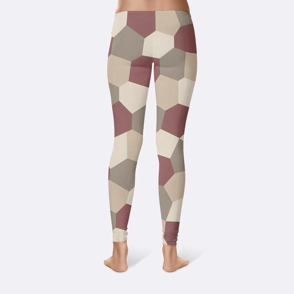 Irregular Polygon Quilt Scheme unique fashion leggings