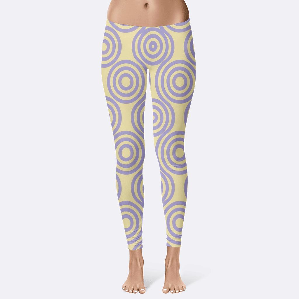 Concentric Loop Registers Pattern stylish workout leggings