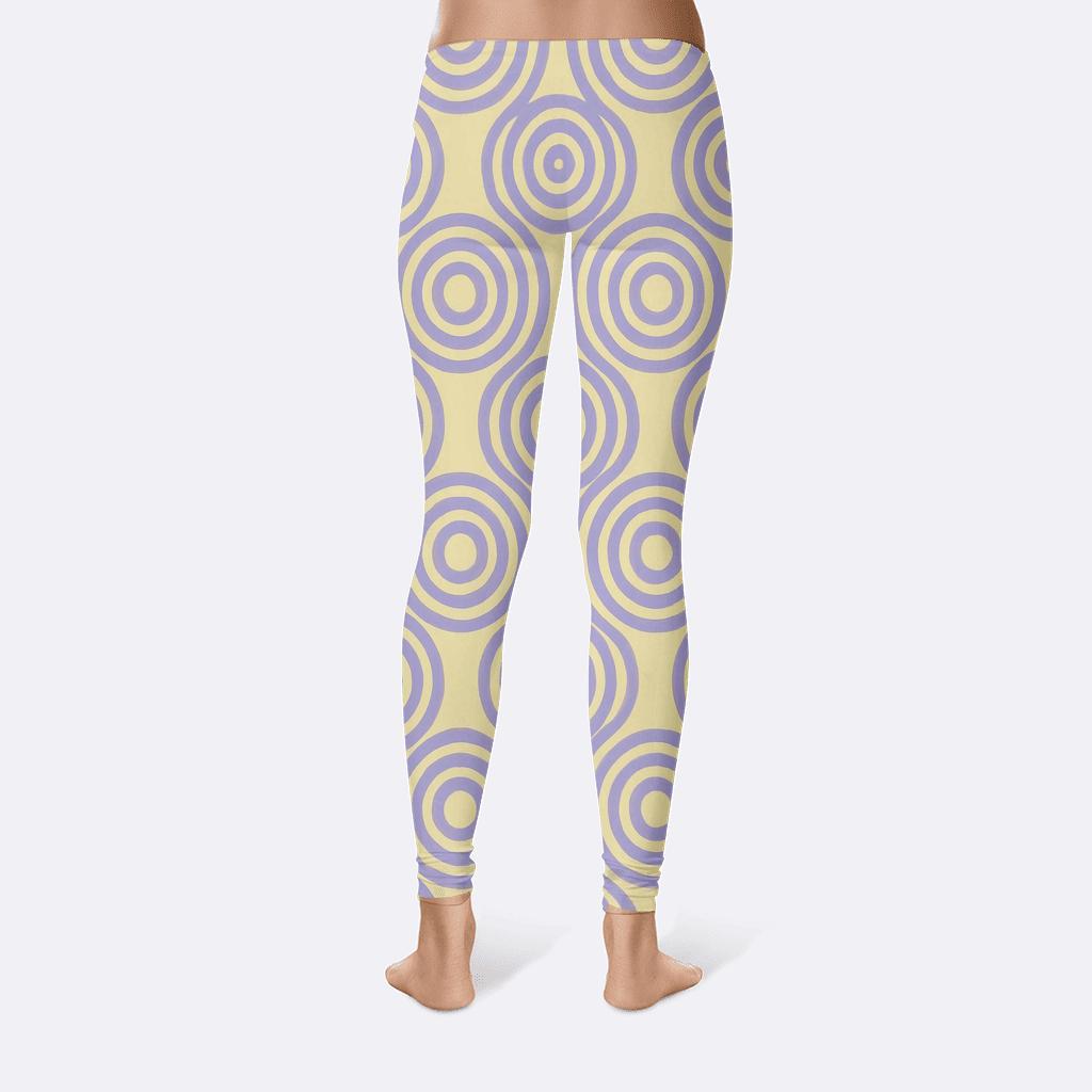 Concentric Loop Registers Pattern stylish workout leggings