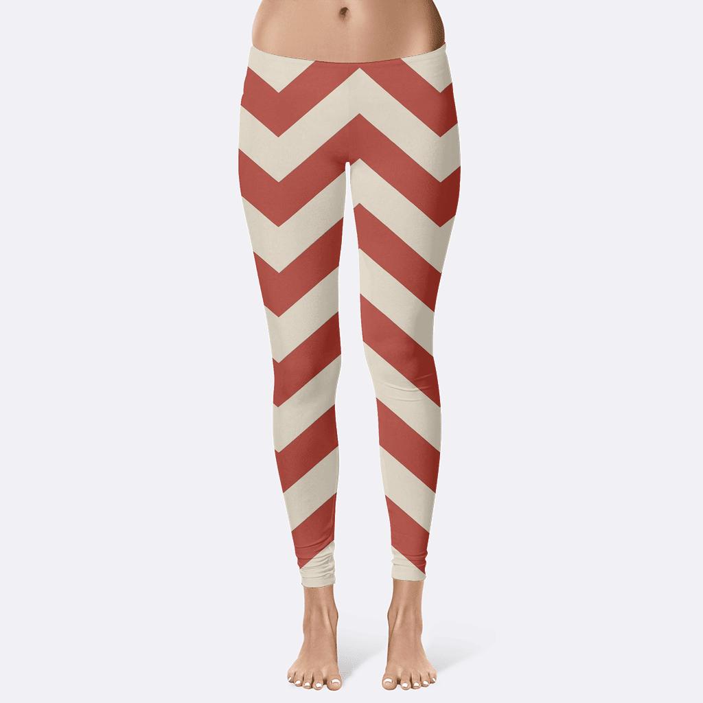Chevron Pulse Stack Pattern custom leggings