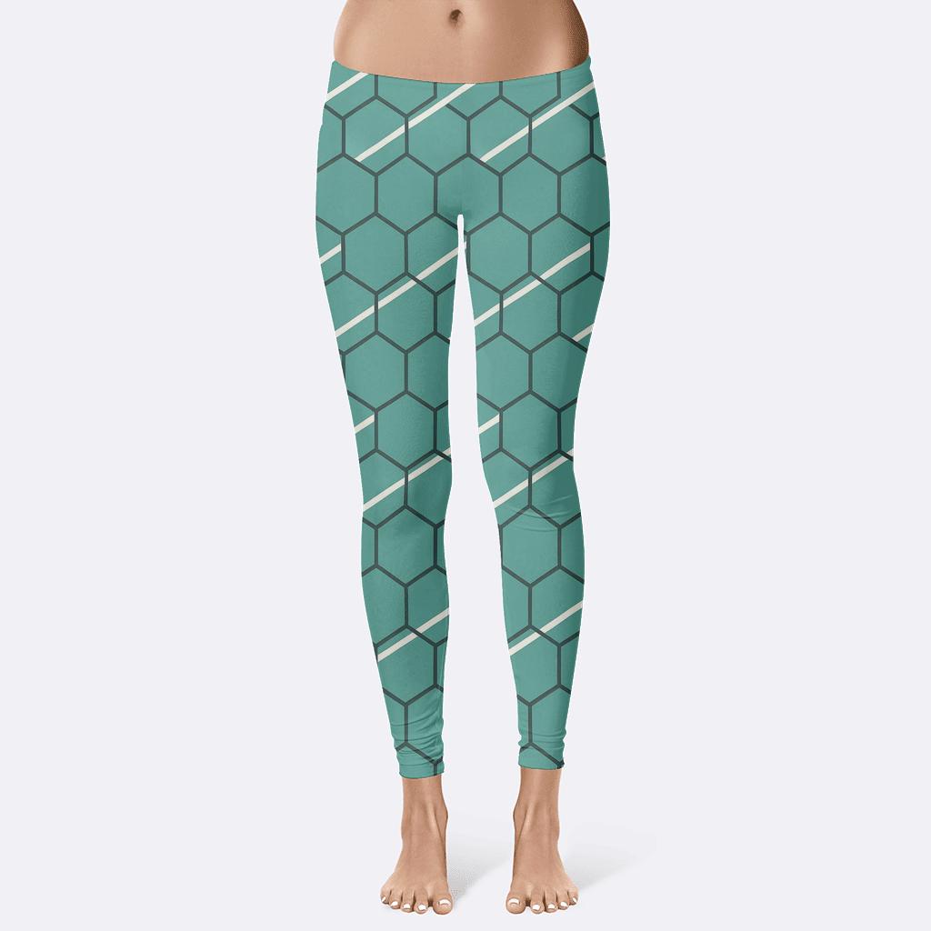 Luxury Hex Ribbon Array comfortable yoga leggings
