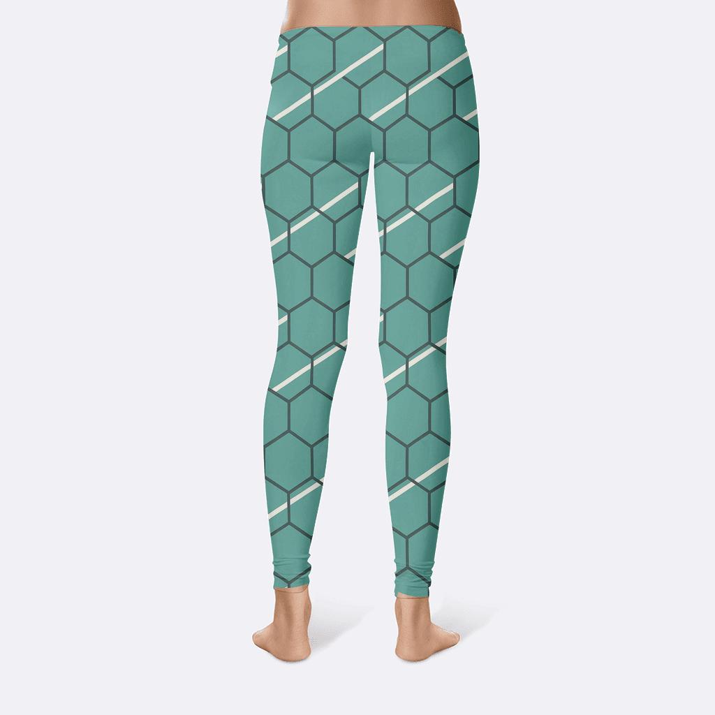 Luxury Hex Ribbon Array comfortable yoga leggings