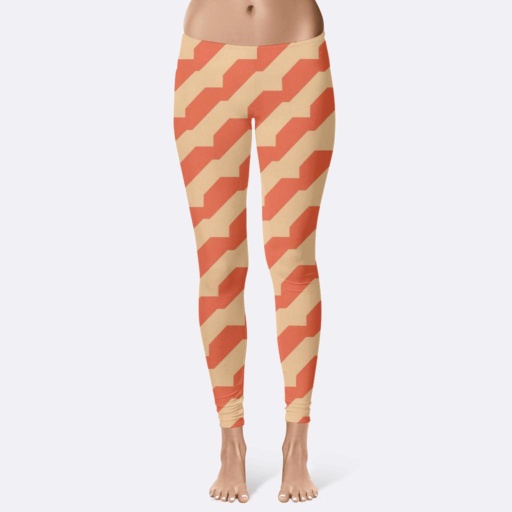 Diagonal Stair Field high-waist leggings