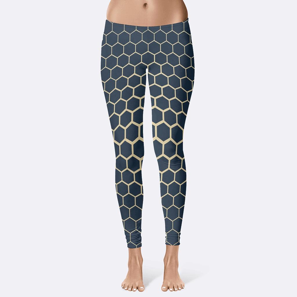 Hex Mesh Ripple soft cotton leggings