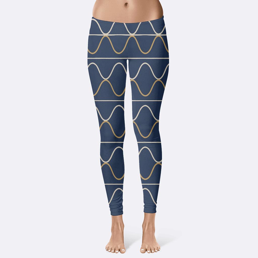 Classic Sine Band Interlock custom leggings