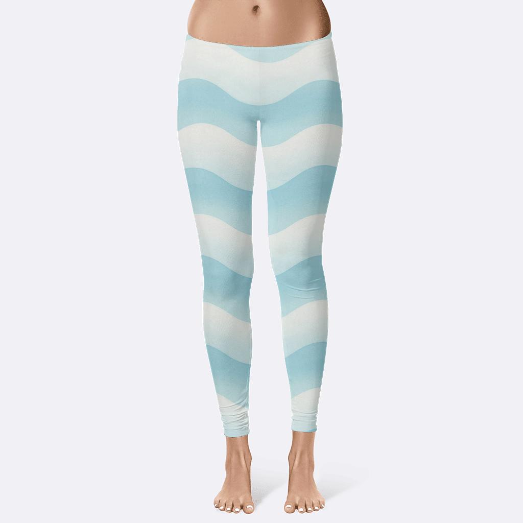 Symmetric Wave Gradient high-waist leggings