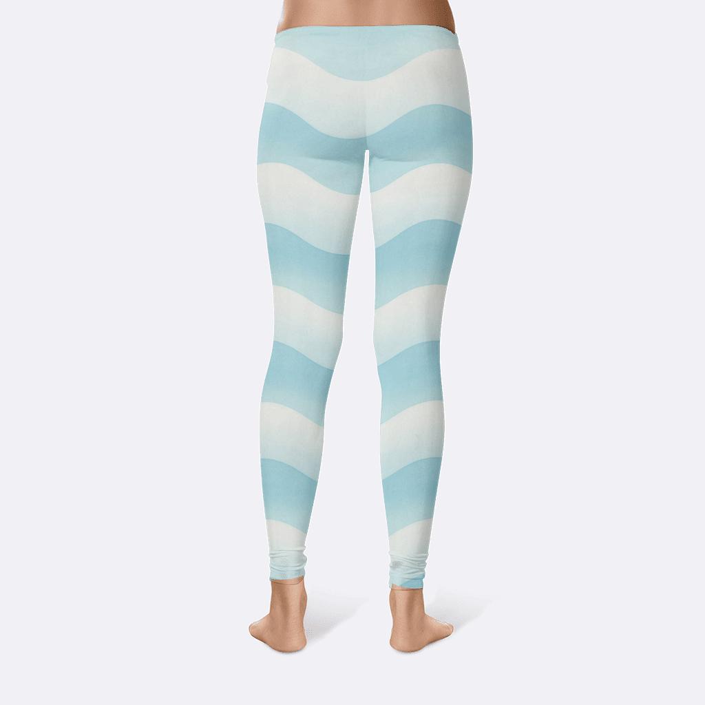 Symmetric Wave Gradient high-waist leggings