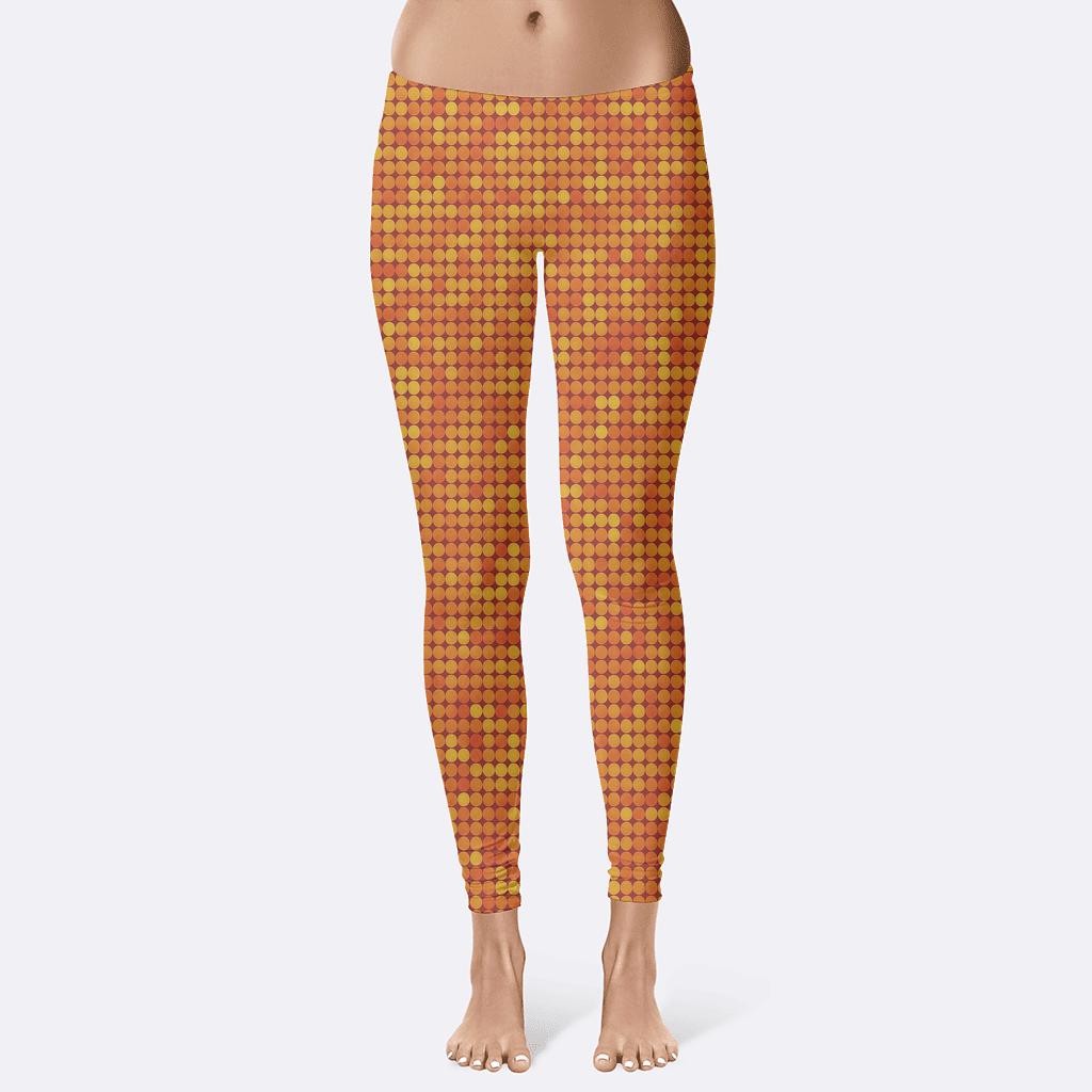 Micro Dot Mosaic trendy athletic leggings