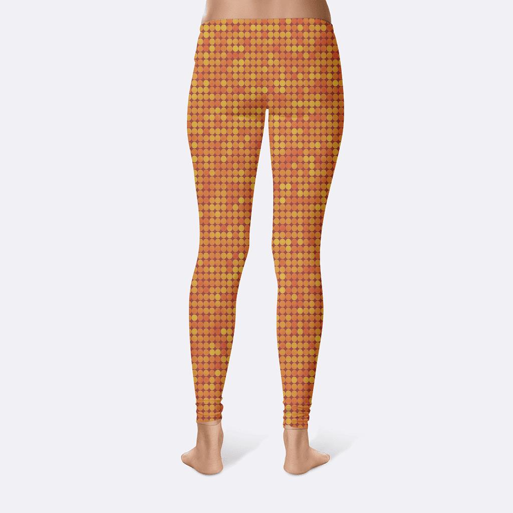 Micro Dot Mosaic trendy athletic leggings