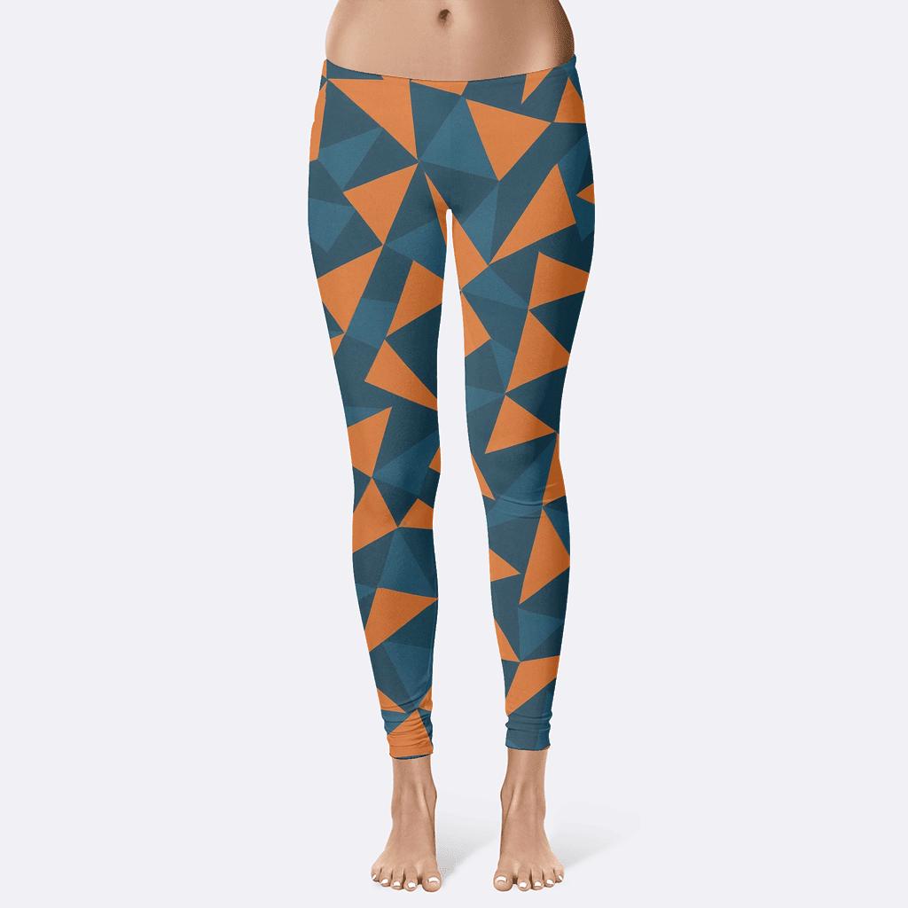 Layered Triangular Tiling stylish workout leggings