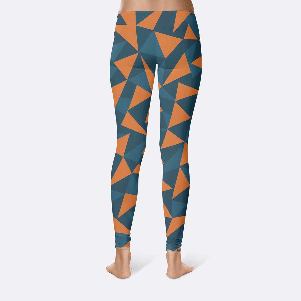 Layered Triangular Tiling stylish workout leggings