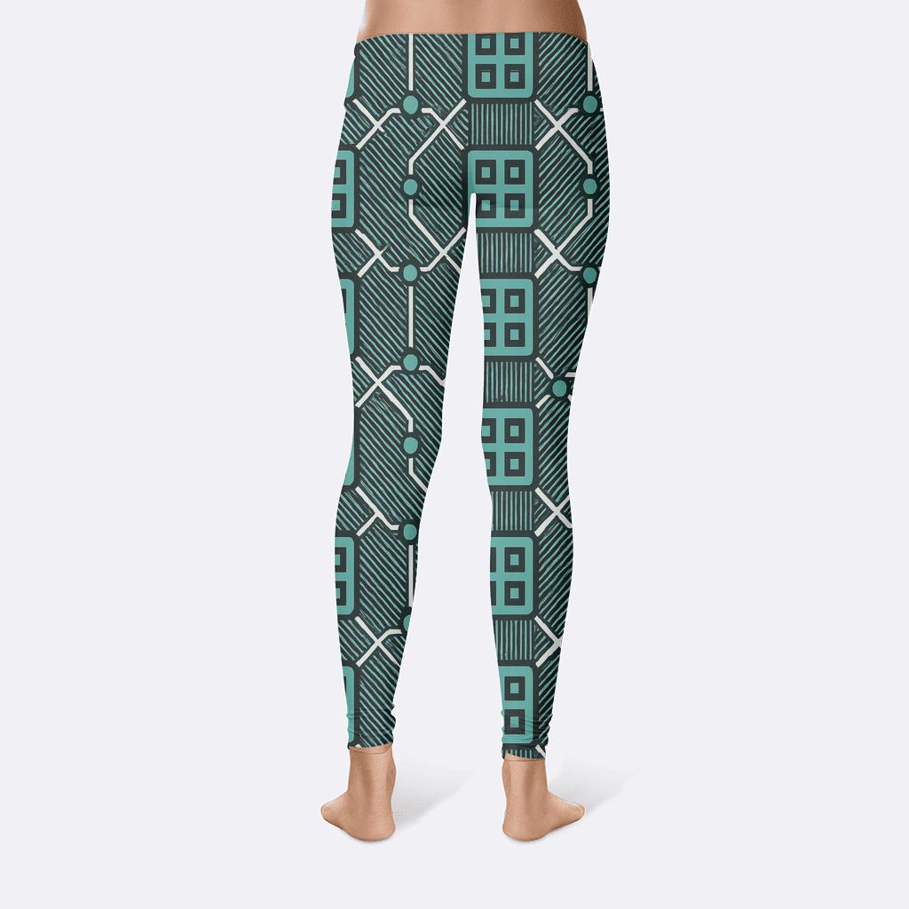 Interlace Resonance Grid unique fashion leggings