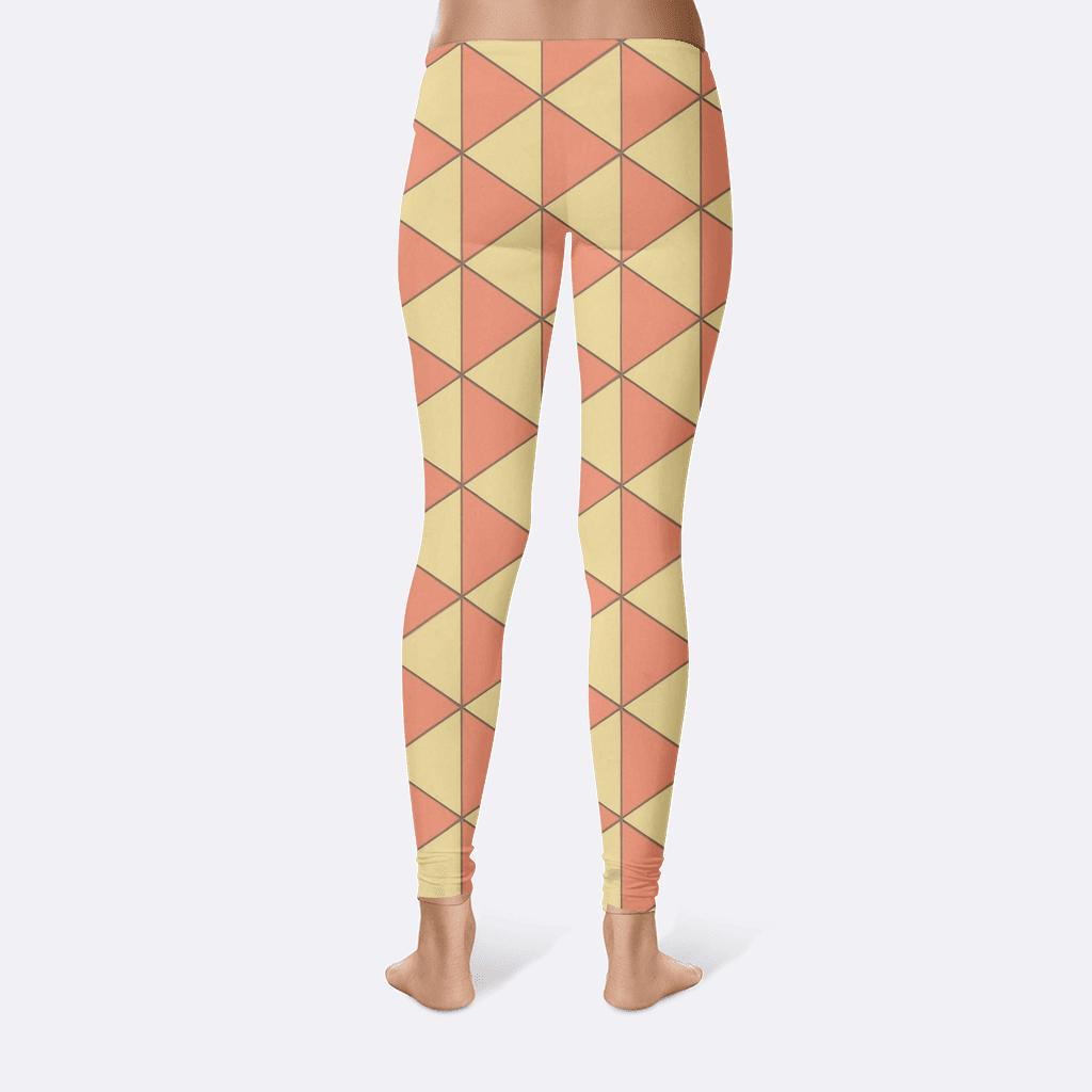 Offset Rhombus Prime Quilt soft cotton leggings