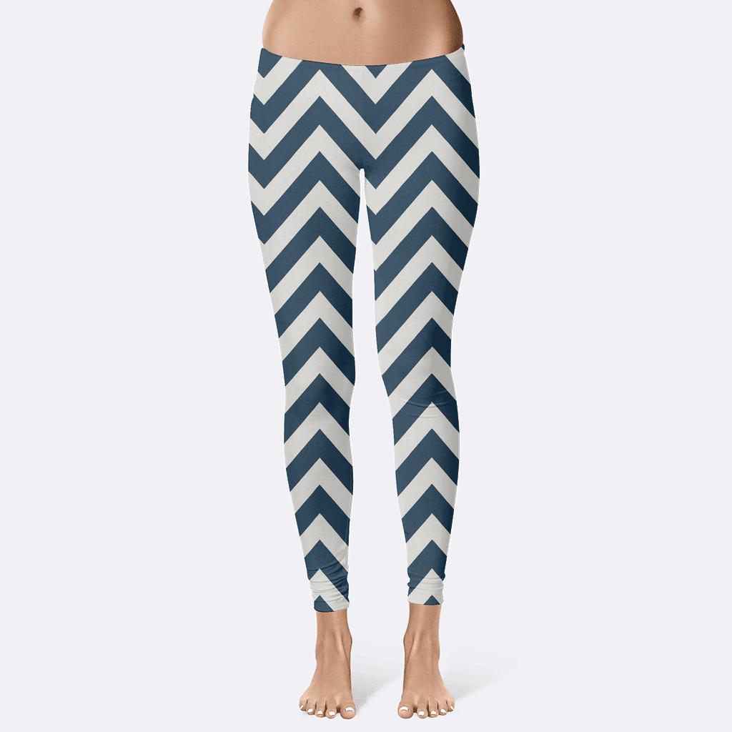 Chevron Wave Interlock trendy athletic leggings