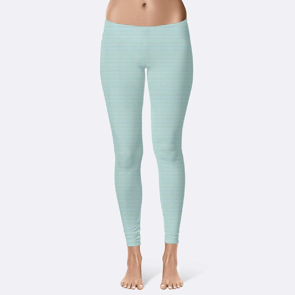 Microline Dither Network designer patterned leggings