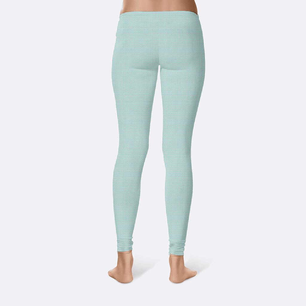 Microline Dither Network designer patterned leggings