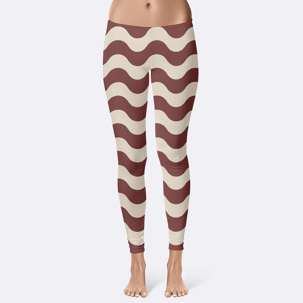 Sinewave Line Matrix custom leggings