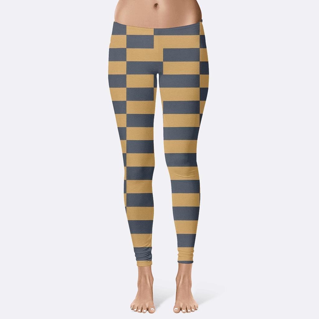 Interlock Stripe Plane soft cotton leggings