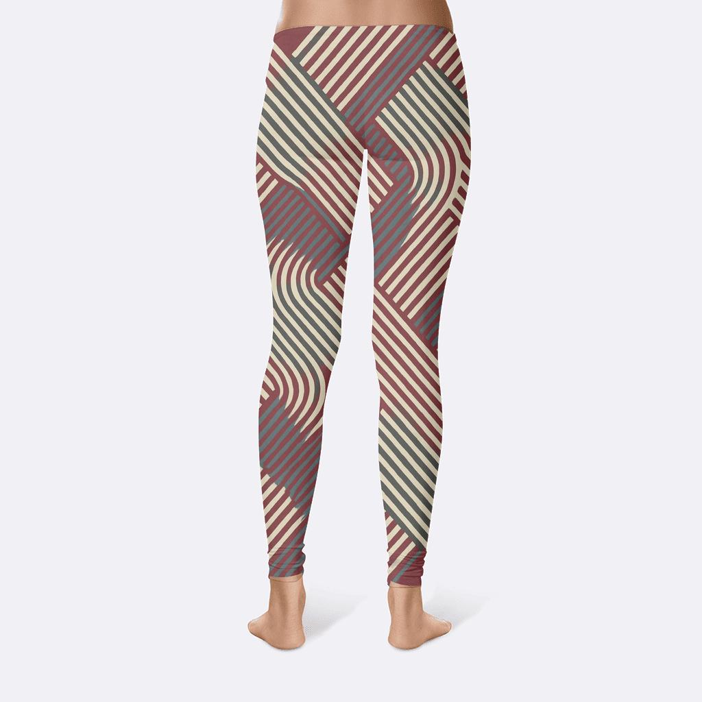 Moire Linefield Deluxe high-waist leggings